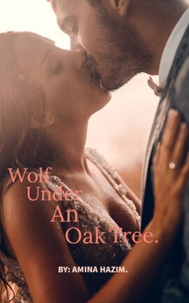 Wolf under an oak tree. 